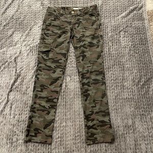 DKNY Camouflage Straight Leg Stretchy Pants